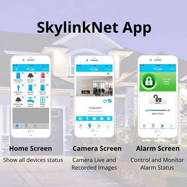 Alt view image 3 of 7 - SK-200 SkylinkNet Connected Wireless Alarm System, Security & Home Automation System, iOS iPhone Android Smartphone Compatible with No Monthly Fees.