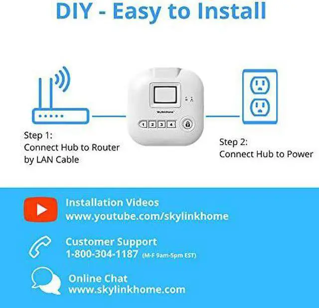 Alt view image 5 of 7 - SK-200 SkylinkNet Connected Wireless Alarm System, Security & Home Automation System, iOS iPhone Android Smartphone Compatible with No Monthly Fees.
