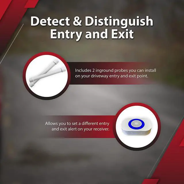 Alt view image 4 of 7 - Dakota Alert Driveway Alarm System -DUAL-4k Plus Bundle - DAPT-4000 Driveway Alarm & RE-4K Plus Receiver, Directional Vehicle Sensor, Driveway Alarms Wireless Outdoor Weatherproof, 1-Mile-Long Range
