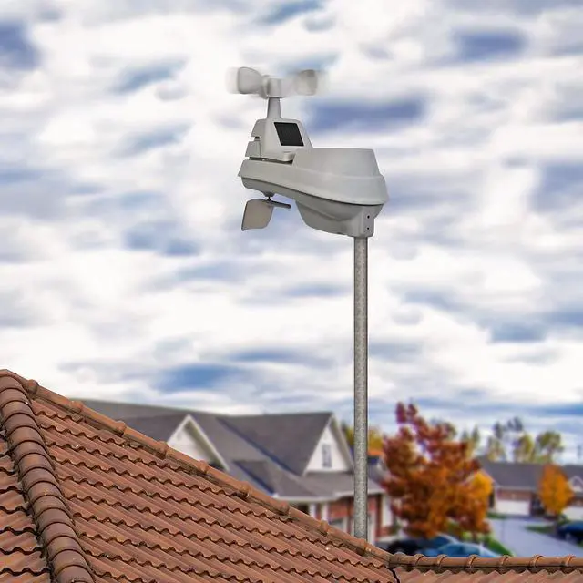 Alt view image 7 of 7 - AcuRite 01517RM Wireless Weather Station with 5-in-1 Weather Sensor: Temperature and Humidity Gauge, Rainfall, Wind Speed and Wind Direction