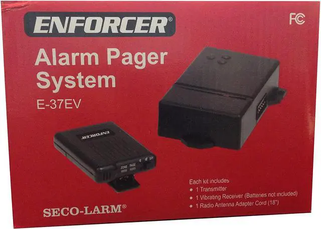 Alt view image 2 of 4 - Seco-Larm E-37EV Alarm Pager System, Monitors up to three zones per premises or vehicle, Manual Paging, 4W output, One Half Mile Range