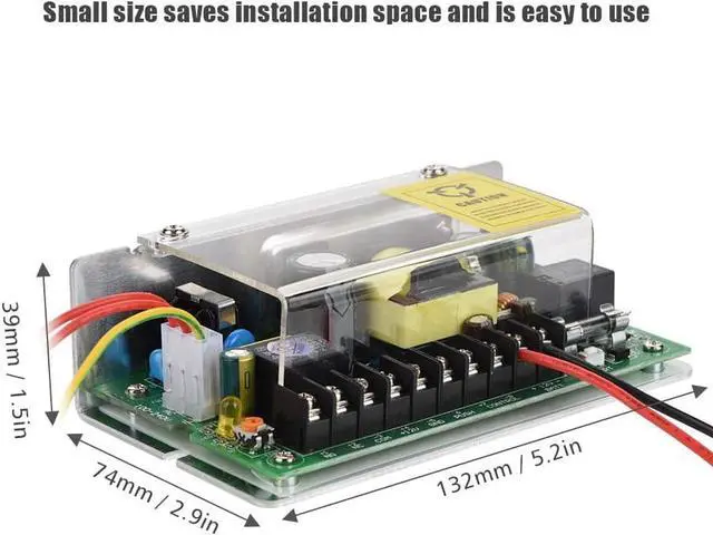 Alt view image 7 of 7 - AC110V-240V Input, 12V/5A Electricity Supply for Door Entry Access Control System Switch Electricity Supply Remote Lock Replacement