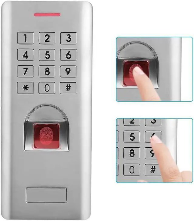 Alt view image 3 of 7 - IP66 Biometric Fingerprint Password Access Control Machine Wiegand 26 Door Controller