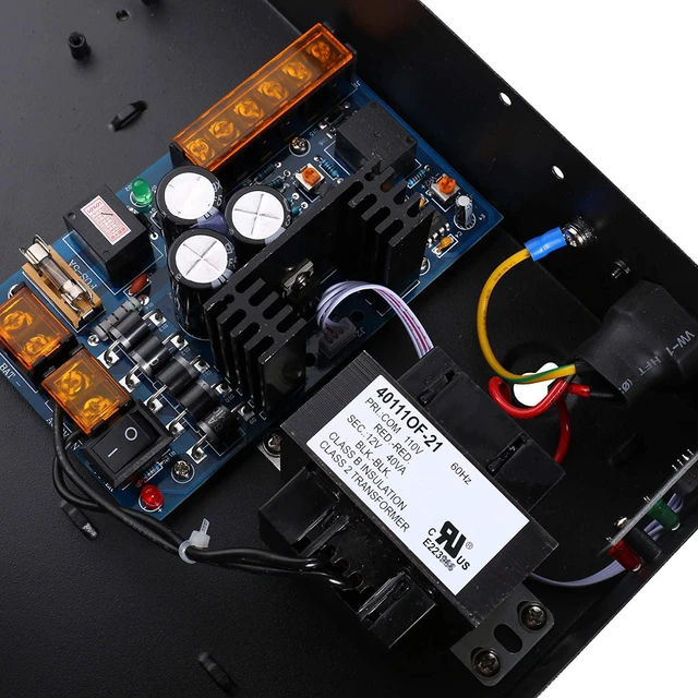 Alt view image 6 of 7 - Access Control Power Supply Box 12V Output for Wiegand Board Panel