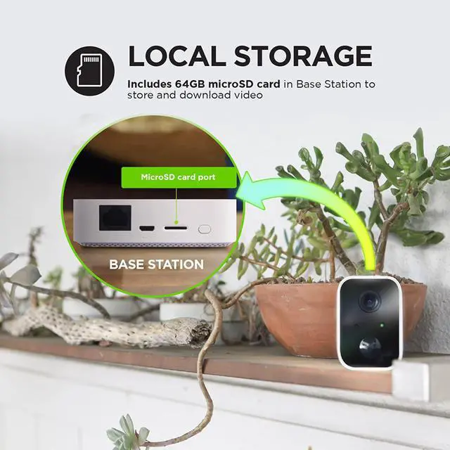 Alt view image 3 of 6 - Gadpiparty Home Zone Security ES06569G ES06569G 1080p Full HD Outdoor Wi-Fi Battery-Operated Smart Security Cameras System