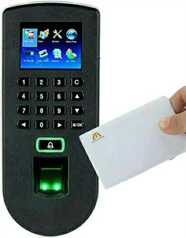 Alt view image 2 of 5 - Clock in Machine, TF1900 OF109 Access Control System Fingerprint Time Attendance Password Access Control All-in-one Machine for Small and Medium Enterprises