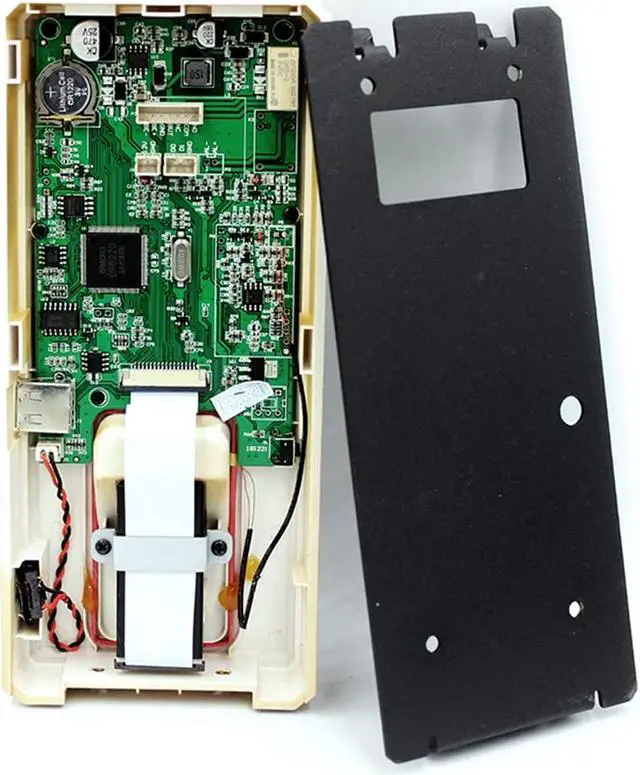 Alt view image 4 of 6 - Time Clock 2.4 Inch Fingerprint Access Control Keypad USB Biometric System Electronic Time Clock Recorder Attendance Machine Office Electronics Products (Color : Golden)