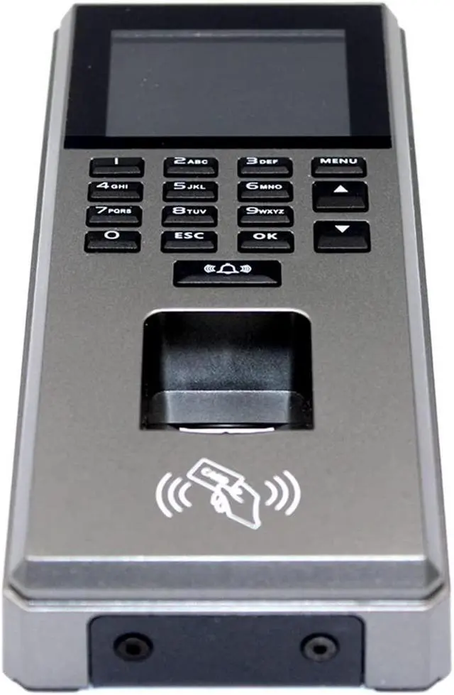Alt view image 4 of 4 - Time Clock 2.4 Inch Fingerprint Access Control Keypad USB Biometric System Electronic Time Clock Recorder Attendance Machine Office Electronics Products,