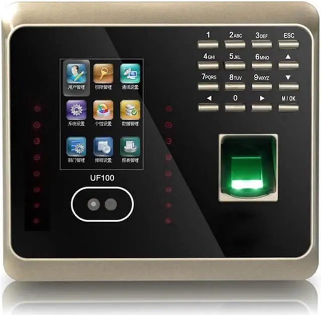 Main image of Time Clock, Time Clock UF100plus Face Fingerprint Attendance Machine WiFi Biometric Attendance Machine Time Card Machine for SMEs for Business, Office