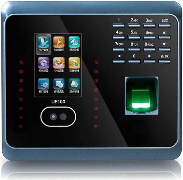 Alt view image 3 of 3 - Time Clock, Time Clock UF100plus Face Fingerprint Attendance Machine WiFi Biometric Attendance Machine Time Card Machine for SMEs for Business, Office