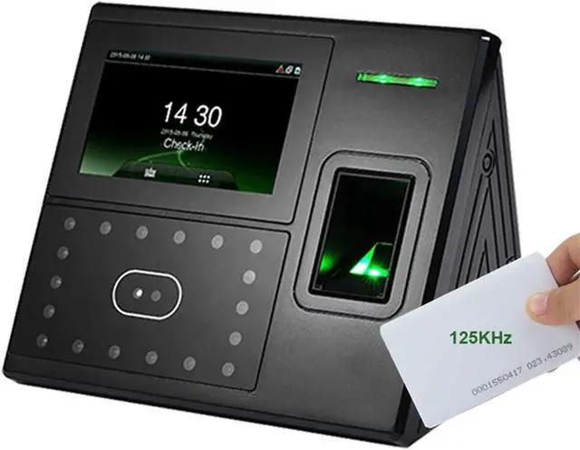 Alt view image 3 of 7 - Time Clock, 4G GPRS TCP/IP Facial Face Recognition Time Attendance Machine Biometric Fingerprint Door Access Control System for Business, Office(Uface402-4g)