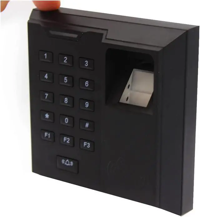 Alt view image 3 of 5 - Time Clock Digital Fingerprint 125Khz Access Control Time Attendance Password Lock Fingerprint Lock Integrated Machine Key 500 User Office Electronics Products,