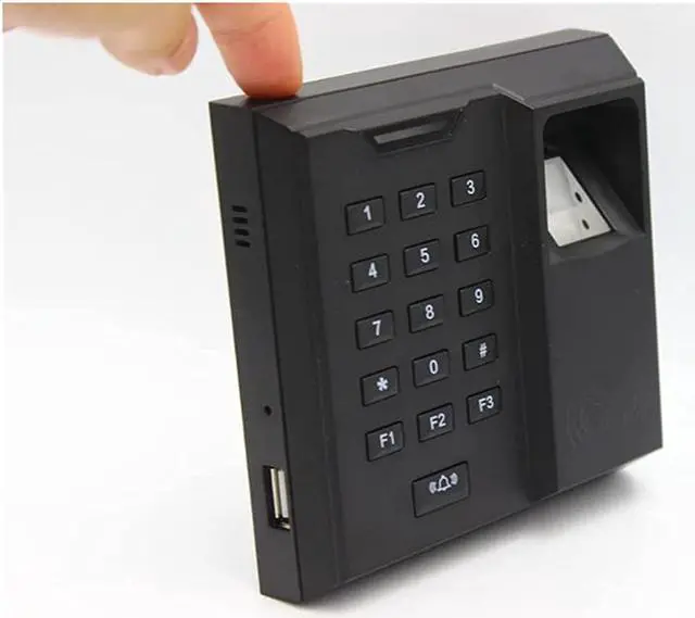 Alt view image 5 of 5 - Time Clock Digital Fingerprint 125Khz Access Control Time Attendance Password Lock Fingerprint Lock Integrated Machine Key 500 User Office Electronics Products,