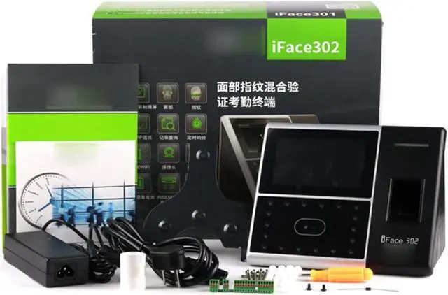 Alt view image 4 of 4 - IFACE302 Face Fingerprint WiFi Network Attendance Machine Access Control All-in-one Punch in Clock for Employees