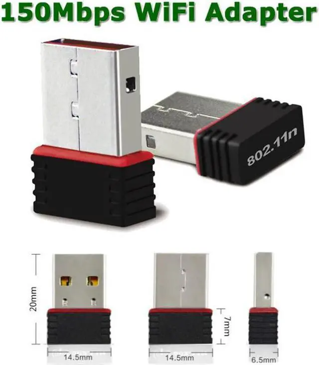 Alt view image 5 of 6 - Mini USB Wifi Wireless Adapter N - 150Mbps 802.11n Wireless Internet Dongle Supports Windows Mac OS Linux