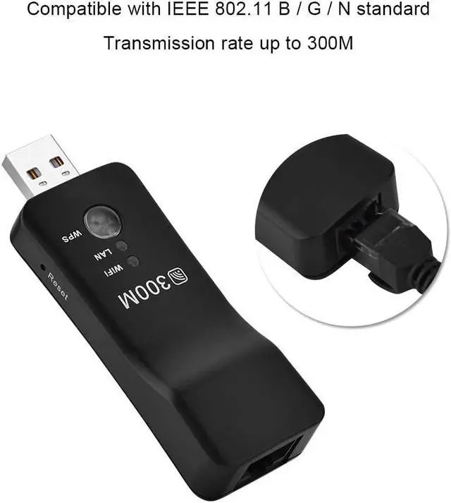 Alt view image 4 of 7 - USB WiFi Repeater,Wired and Wireless Signal Amplifier AP WiFi Smart TV Network Adapter Multi-Functional AP Signal Booster, USB Powered High Power WiFi Hotspot Extender