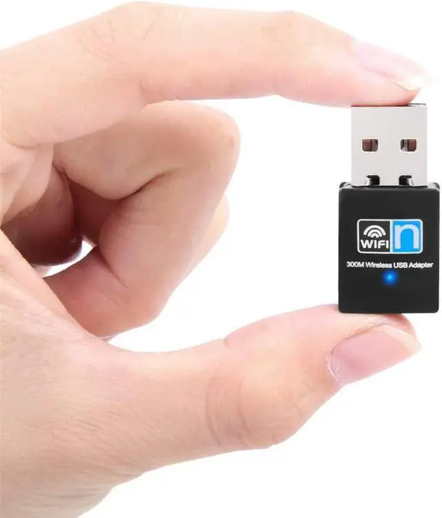 Alt view image 5 of 6 - WiFi Amplifier 300Mbps USB WiFi Wireless Adapter Black 2.0 Network Card for PC Desktop Laptop (Color : As Shown Size : One Size)