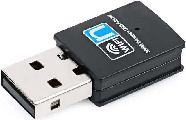 Alt view image 4 of 6 - WiFi Amplifier 300Mbps USB WiFi Wireless Adapter Black 2.0 Network Card for PC Desktop Laptop (Color : As Shown Size : One Size)