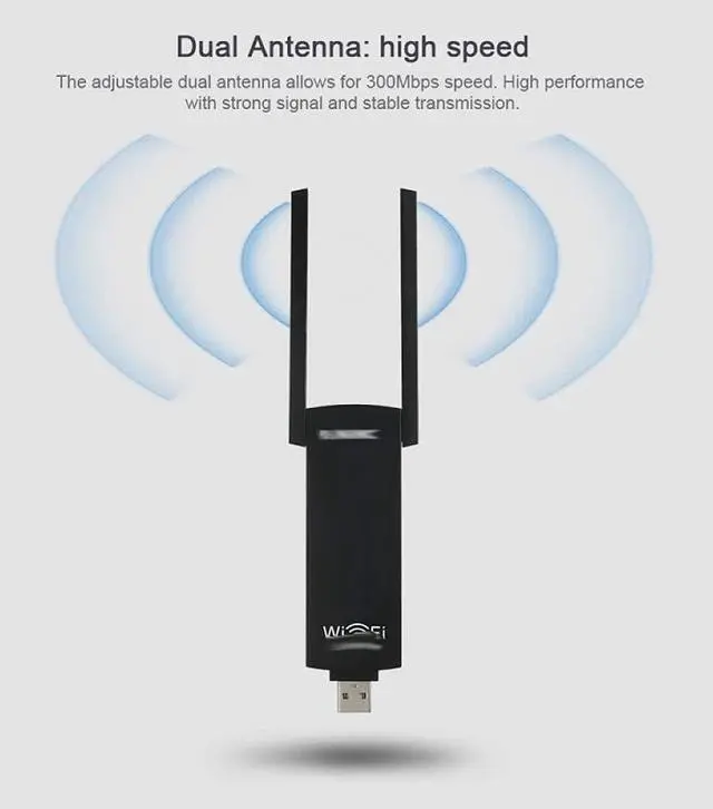 Alt view image 6 of 7 - Router's Repeater 300Mbps Signal Amplifier Antenna BoosterWiFi Range Extender