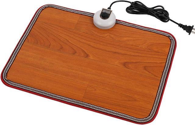  OLYDON Electric Heated Floor Mats Under Desk, Heated Foot  Warmer - 110v Toes Warming Heater for Office and Home : Health & Household