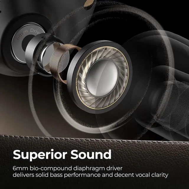 Alt view image 4 of 7 - SoundPEATS Free2 Classic Wireless Earbuds Bluetooth V5.1 Headphones with 30Hrs Playtime in-Ear Wireless Earphones, Built-in Mic for Clear Calls, Touch Control, Single/Twin Mode, Stereo Sound