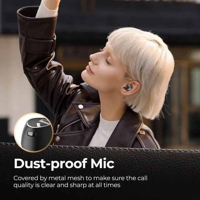 Alt view image 5 of 7 - SoundPEATS Free2 Classic Wireless Earbuds Bluetooth V5.1 Headphones with 30Hrs Playtime in-Ear Wireless Earphones, Built-in Mic for Clear Calls, Touch Control, Single/Twin Mode, Stereo Sound