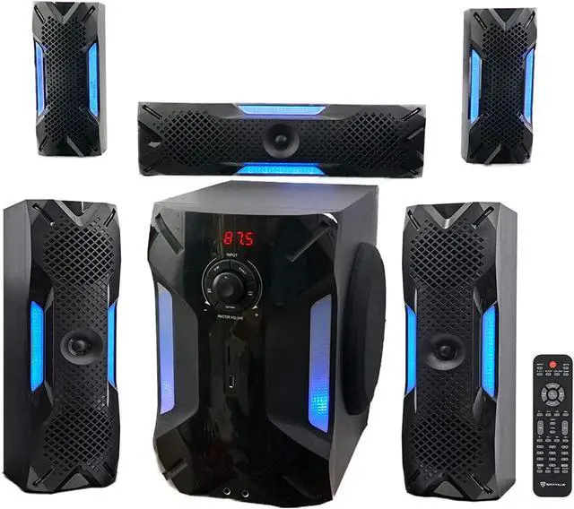 Main image of Rockville HTS56 1000w 5.1 Channel Home Theater System/Bluetooth/USB+8" Subwoofer