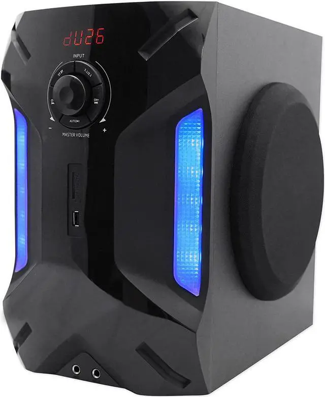 Alt view image 6 of 7 - Rockville HTS56 1000w 5.1 Channel Home Theater System/Bluetooth/USB+8" Subwoofer