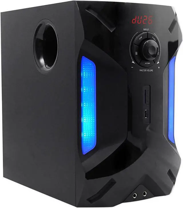 Alt view image 5 of 7 - Rockville HTS56 1000w 5.1 Channel Home Theater System/Bluetooth/USB+8" Subwoofer