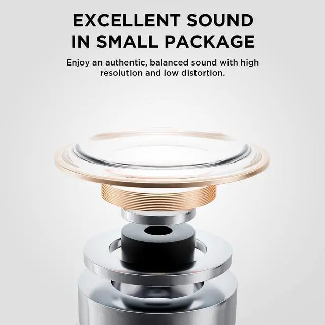 Alt view image 4 of 7 - 1MORE Active Noise Cancelling Earbuds - ComfoBuds Mini Wireless in Ear Headphones, Stereo Sound, Bluetooth Earbuds Wireless, Clear Calls, Wireless Charging, Soothing Sound, Waterproof, White