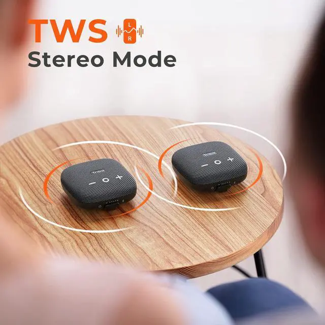 Alt view image 5 of 7 - Tribit Stormbox Micro 2 Wireless Portable Speaker: 10W Loud Deep Bass Sound, IP67 Waterproof Bike Speaker with Bluetooth 5.3, 12Hrs Playtime Long Battery Powerbank for Camping Travel Hiking
