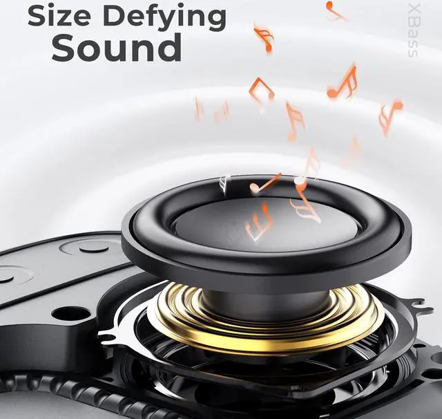 Alt view image 3 of 7 - Tribit Stormbox Micro 2 Wireless Portable Speaker: 10W Loud Deep Bass Sound, IP67 Waterproof Bike Speaker with Bluetooth 5.3, 12Hrs Playtime Long Battery Powerbank for Camping Travel Hiking