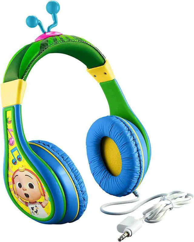Main image of Cocomelon Toddler Headphones for School, Home or Travel, Wired Headphones for Kids Includes Share Port, Designed For Fans of Cocomelon Toys and Merchandise
