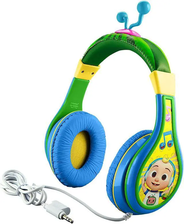 Alt view image 2 of 7 - Cocomelon Toddler Headphones for School, Home or Travel, Wired Headphones for Kids Includes Share Port, Designed For Fans of Cocomelon Toys and Merchandise