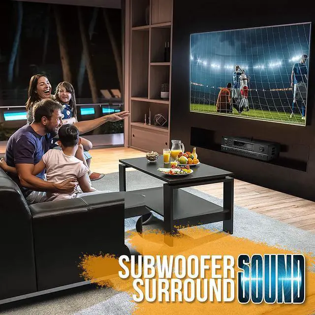 Alt view image 3 of 7 - Pyle 7.1-Channel Hi-Fi Bluetooth Stereo Amplifier - 2000 Watt AV Home Theater Speaker Subwoofer Surround Sound Receiver w/ Radio, USB, RCA, HDMI, MIC IN, Supports 4K UHD TV, 3D, Blu-Ray - PT796BT