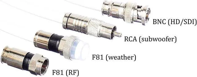 Alt view image 6 of 7 - THE CIMPLE CO 10 Foot White - Solid Copper Coax Cable - RG6 Coaxial Cable with Connectors, F81 / RF, Digital Coax for Audio/Video, Cable TV, Antenna, Internet, & Satellite, 10 Feet (3 Meter)