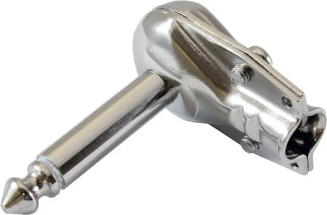 Alt view image 2 of 6 - 1/4" Right Angle Plugs TS Mono Flat Low Profile Pancake Style for Speaker Cables, Patch Cables, Snakes - Male 1/4 Inch Phono 6.3mm Phone Plug Bulk - 20 PACK