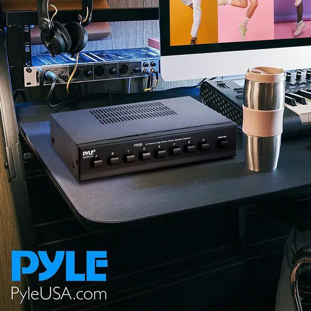 Alt view image 6 of 7 - Premium New and Improved 8 Zone Channel Speaker Switch Selector Hub Distribution Box for Multi-Channel High Powered Stereo Amplifier A/B/C/D Switches | 8 Pairs Of speakers - PSS8