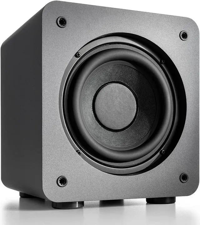 Alt view image 4 of 7 - Audioengine S6 210W Compact Powered Mini Subwoofer- Powerful Bass in a Small Package - Great for Desktops, Apartments, Offices and Gaming Setups