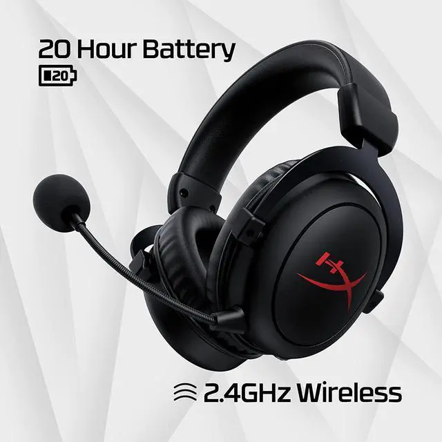Alt view image 3 of 7 - HyperX Cloud Core  Wireless Gaming Headset for PC, DTS Headphone:X Spatial Audio, Memory Foam Ear Pads, Durable Aluminum Frame, Detachable Noise Cancelling Microphone,Black