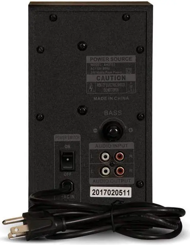 Alt view image 3 of 7 - Audio by Goldwood 2.1 Bluetooth Speaker System 2.1-Channel Home Theater Speaker System, Black (AA2103)