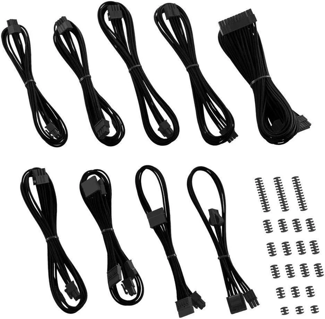 Main image of CableMod RT-Series Classic ModFlex Sleeved Cable Kit for ASUS/Seasonic/Phanteks Revolt (Black)