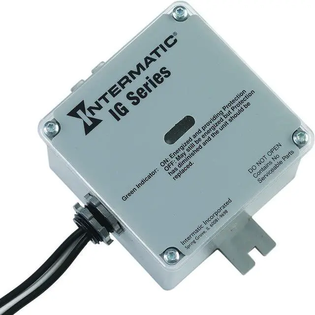 Alt view image 7 of 7 - Intermatic IG1200RC3 - Advanced Surge Protection with TPMOV Technology - Rainproof Design for Indoor/Outdoor Use - 3-Year Warranty and $7,500 Connected Equipment Protection