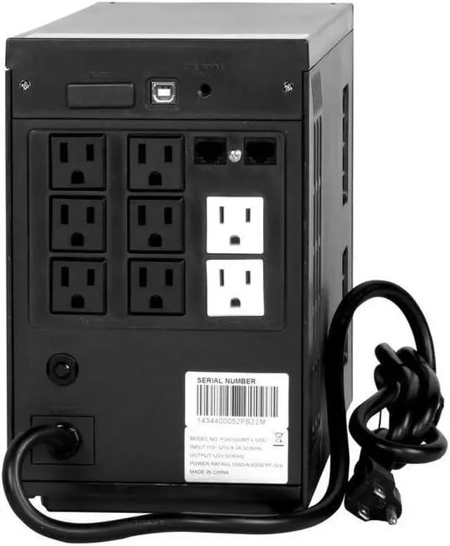 Alt view image 2 of 4 - Liebert 1000VA 600W Line-Interactive UPS , Black (PSA1000)
