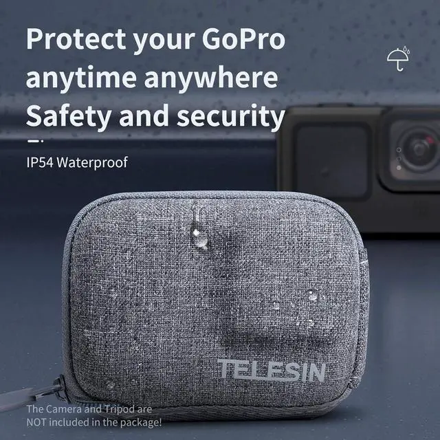 Alt view image 7 of 7 - TELESIN Small Case Protector for GoPro 12 11 10 9 Insta360 Ace Pro Accessories