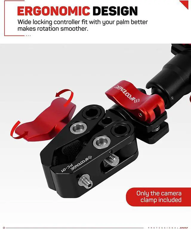 Alt view image 7 of 7 - PC-01 Camera Clamp Mount Super Clamp with 1/4" & 3/8"