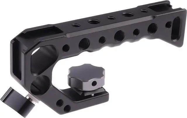 Alt view image 6 of 7 - Cage with Top Handle,Hersmay A9 Camera Cage for  A7III / A7RIII /A9 /A7II Mirrorless Camera,Vlogging Video Shooting Filmmaking Rig Stabilizer with 1/4" Mounting and 3/8" Arri Locating