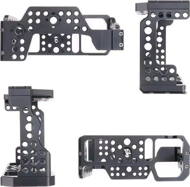 Alt view image 4 of 7 - Cage with Top Handle,Hersmay A9 Camera Cage for  A7III / A7RIII /A9 /A7II Mirrorless Camera,Vlogging Video Shooting Filmmaking Rig Stabilizer with 1/4" Mounting and 3/8" Arri Locating