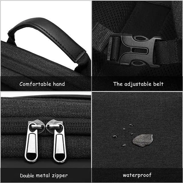Alt view image 5 of 7 - Camera Backpack DSLR/SLR/Mirrorless Photography Waterproof 17.3 inch Camera Bag with Front Hard Shell&Laptop Compartment&Tripod Holder&Rain Cover Compatible with Canon/Nikon/ Space Gray