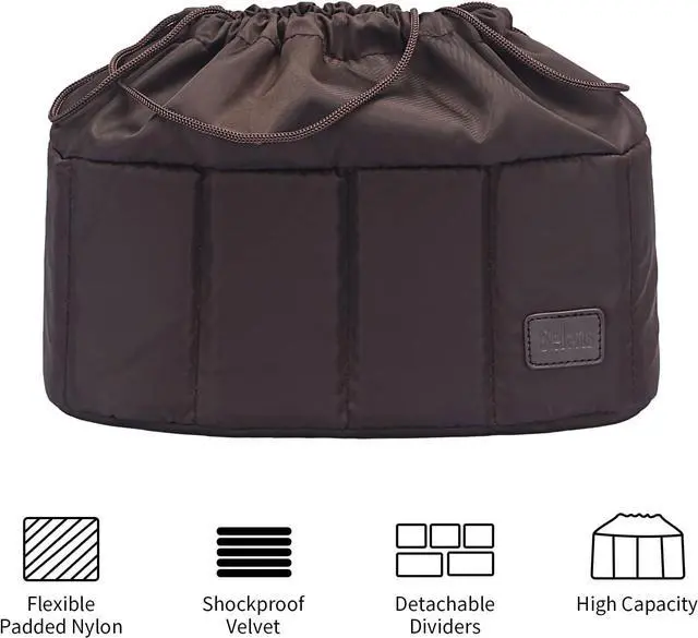 Alt view image 6 of 7 - High-Capacity Shockproof DSLR SLR Camera Padded Bag Case